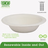 Eco-Products Bowl, 12 oz., Heavy Weight, White, PK50 EP-BL12